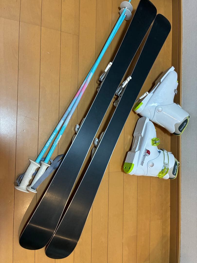 美品艶ピカ スキーセット110cm 靴21cm身長105〜125cm用 値下げ可