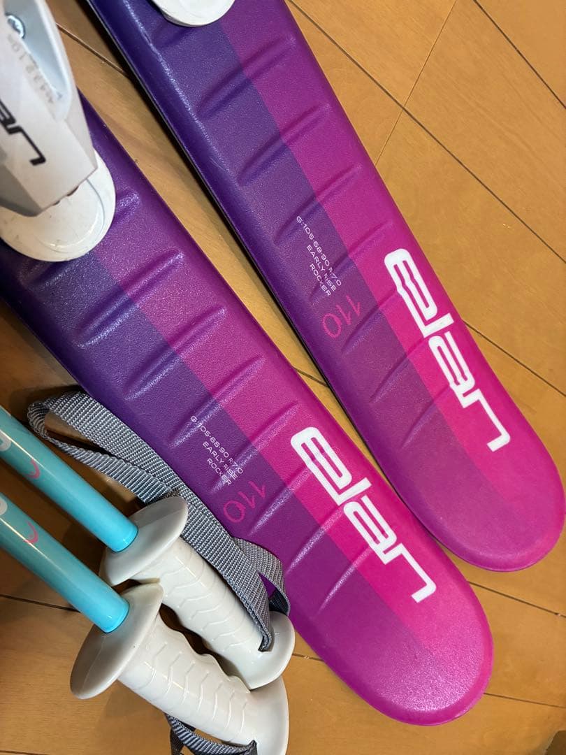 美品艶ピカ スキーセット110cm 靴21cm身長105〜125cm用 値下げ可