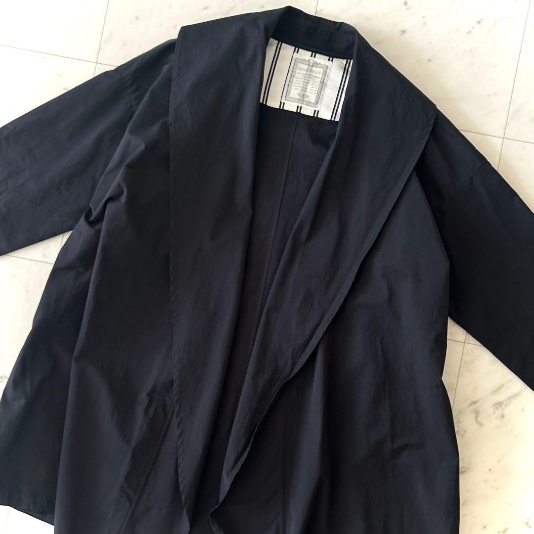 美品 ビアズリー BEARDSLEY コットン ライトコート ブラック 黒