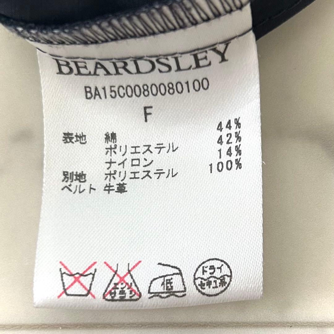 美品 ビアズリー BEARDSLEY コットン ライトコート ブラック 黒
