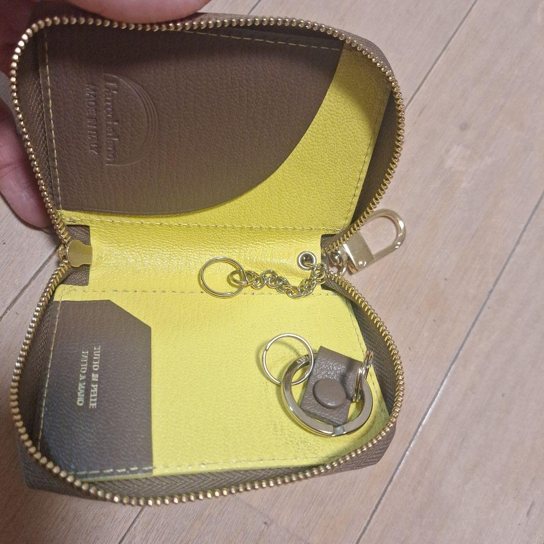 美品　ラルコバレーノ　レザーキーケース
