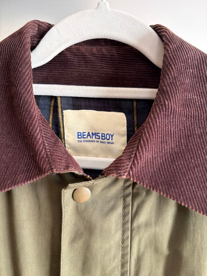 BEAMS BOY ウェザーワックスライトブルゾン