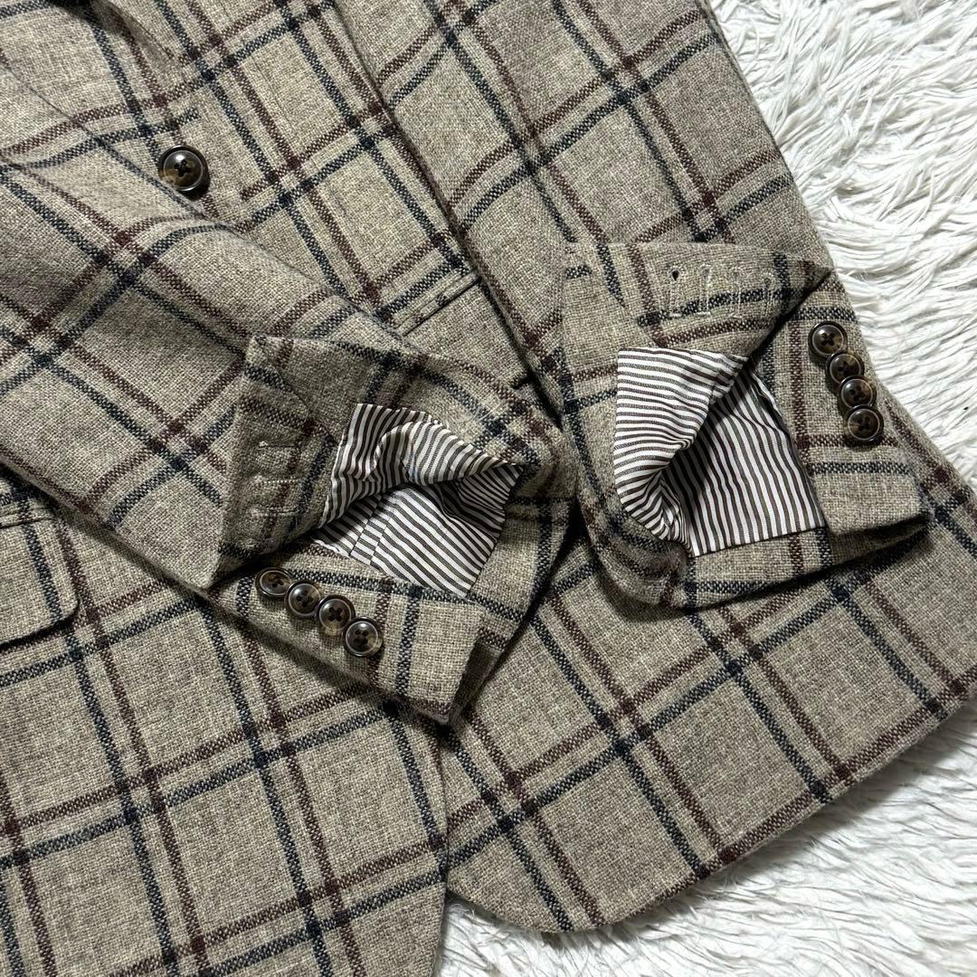 未使用級 MORLES ツイード テーラードジャケット XLサイズ 段返り3B