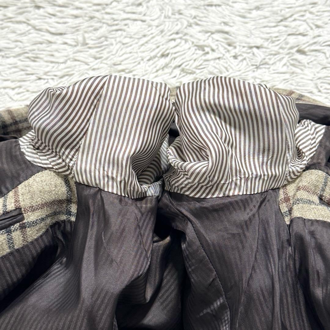 未使用級 MORLES ツイード テーラードジャケット XLサイズ 段返り3B