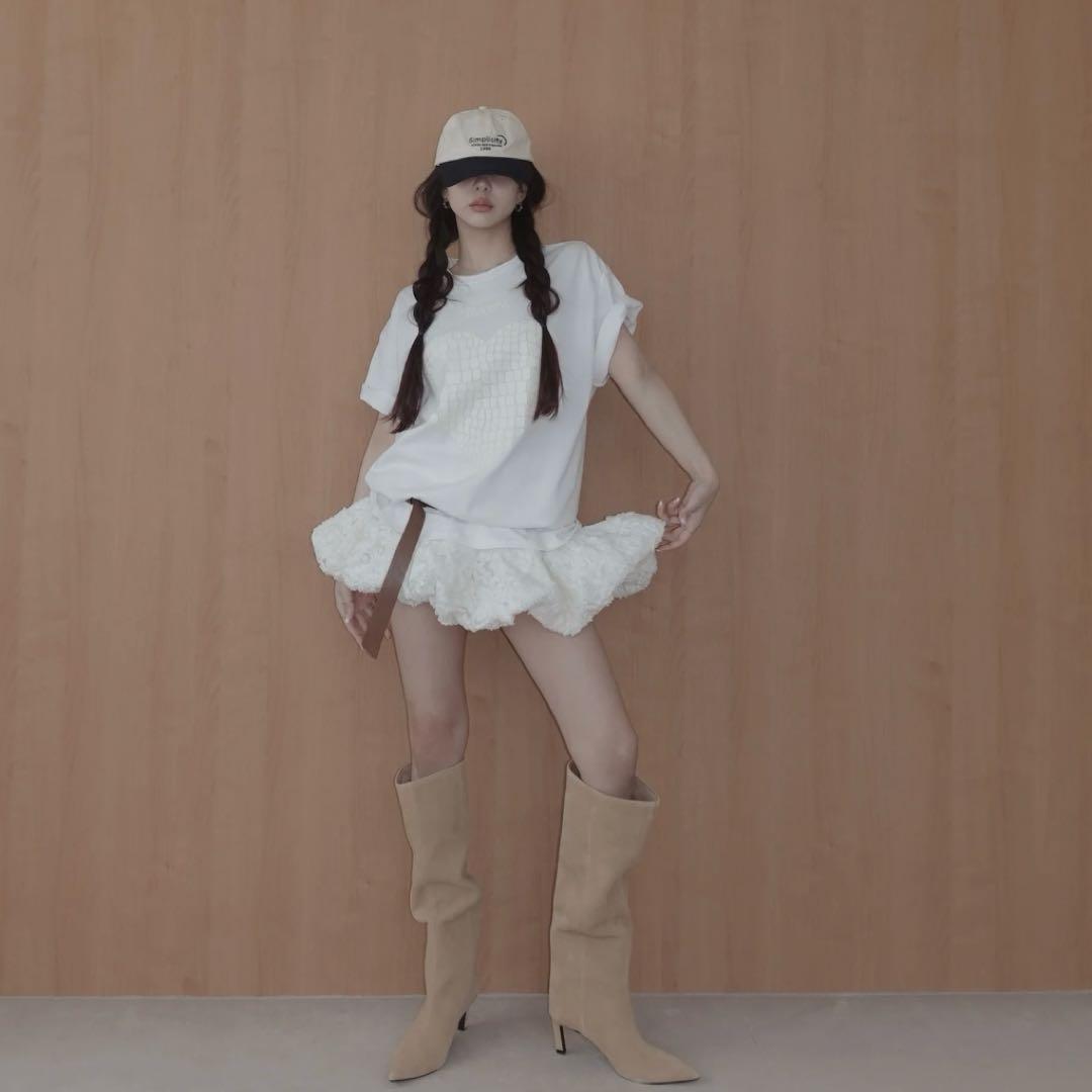 fictiontokyo バルーンスカート EcruRace