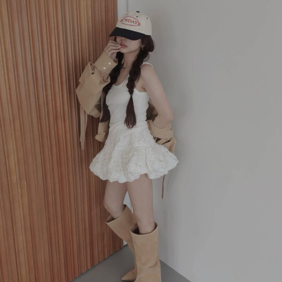 fictiontokyo バルーンスカート EcruRace