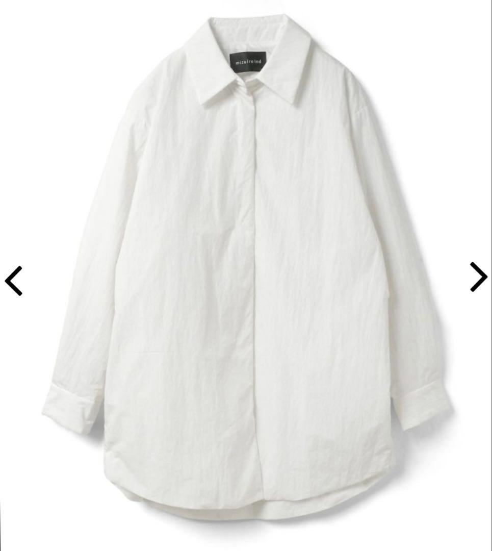 mizuiro ind ワイドパディングシャツジャケット