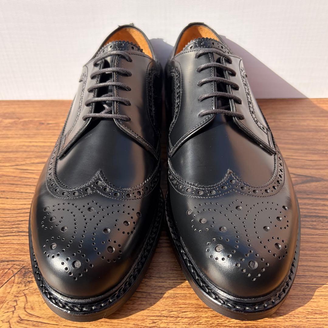 【新品】ジャランスリウァヤ ウィングチップ 26cm ブラック 外羽根 革靴②