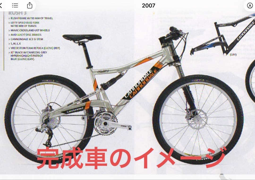 cannondale rush フレーム