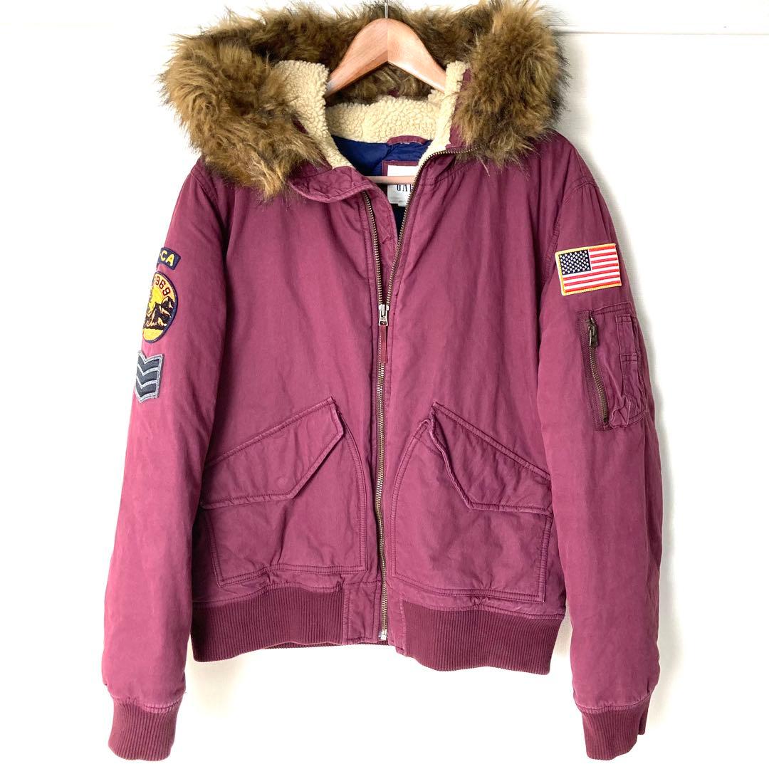 GAP ギャップ USA 刺繍 MA-1 フライトジャケット