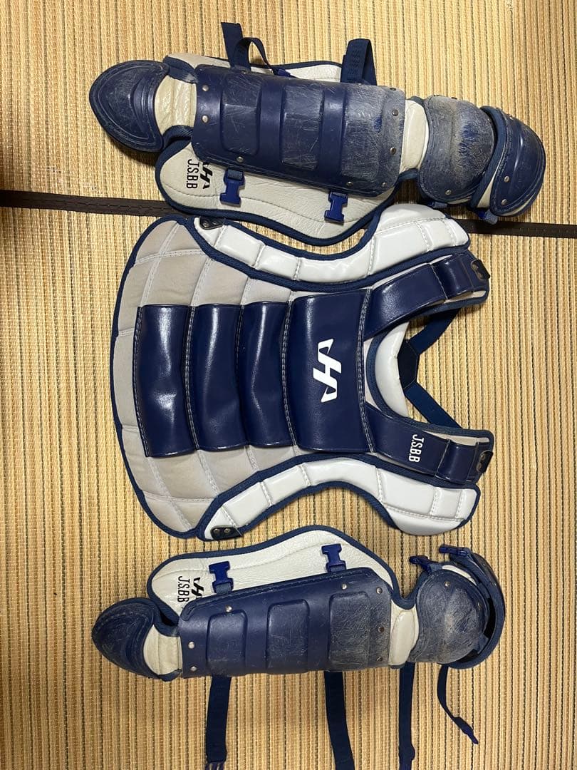 ハタケヤマキャッチャー防具セット ネイビー 少年用