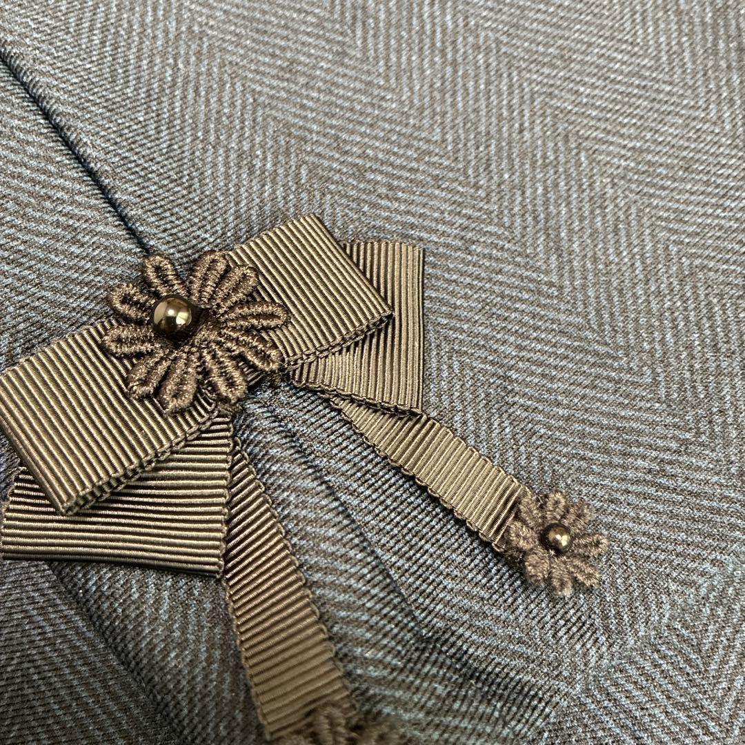 スーパービューティー☆44☆2025秋冬サイドリボン飾りの裏起毛パンツ