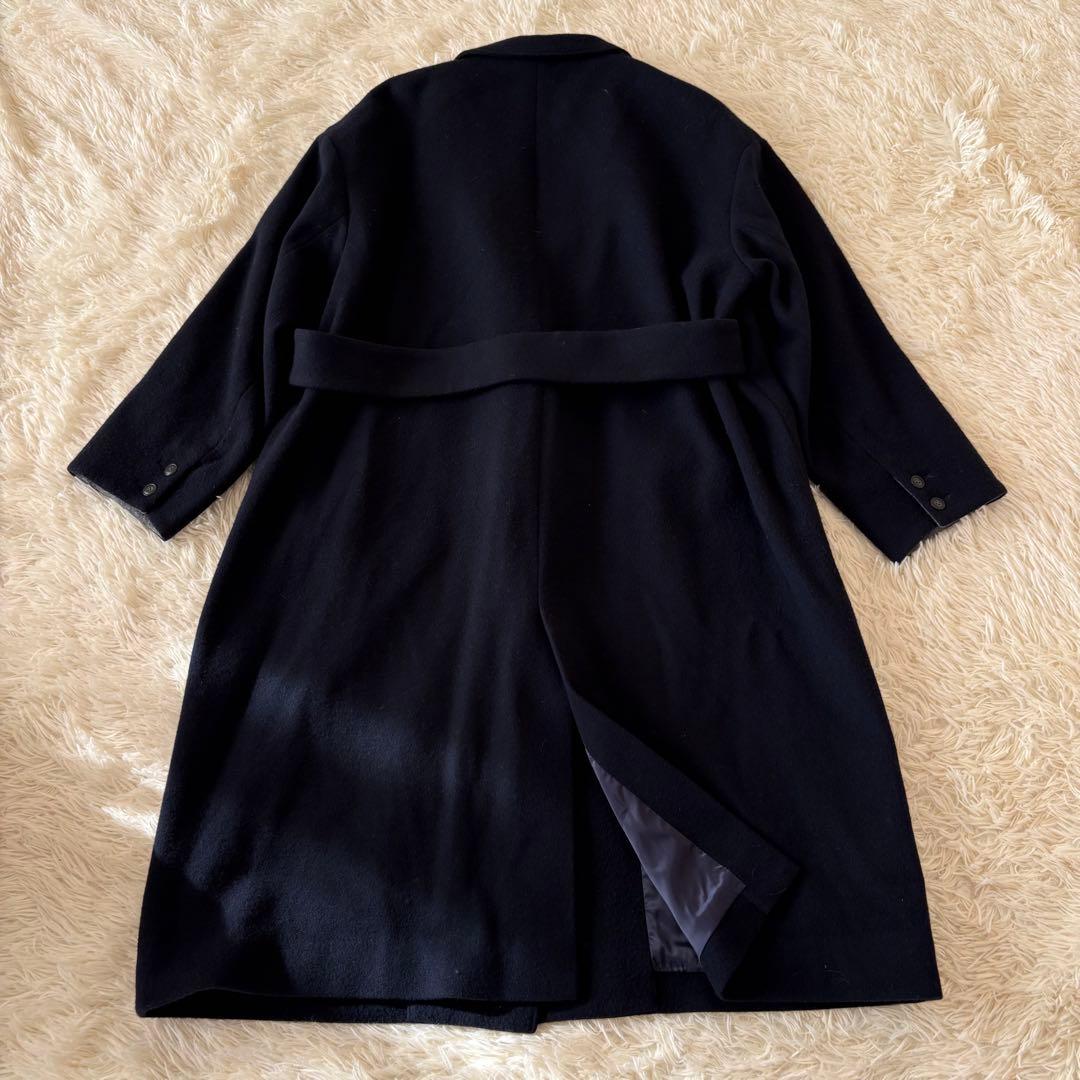 北欧暮らしの道具店　3WAYアレンジ襟のかろやかチェスターコート　F ネイビー