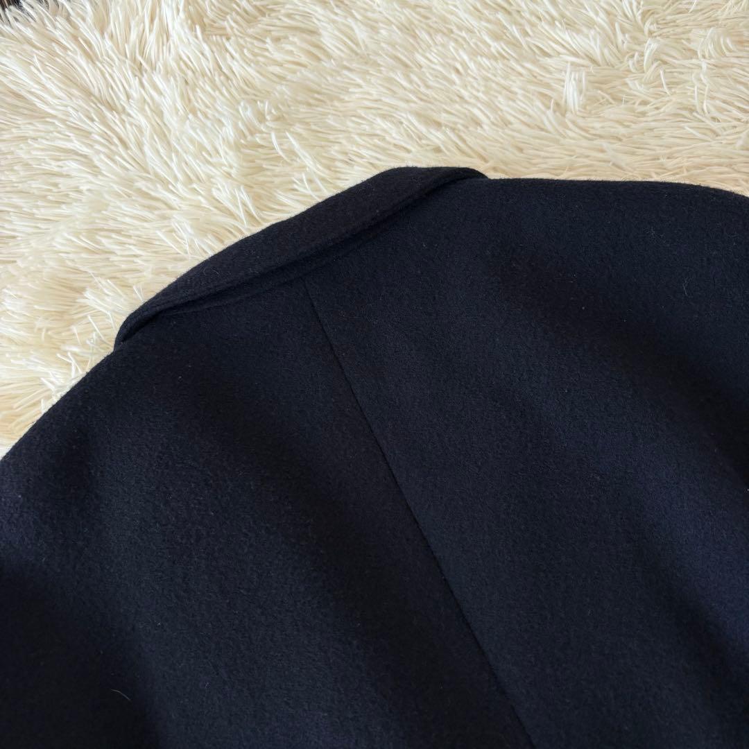 北欧暮らしの道具店　3WAYアレンジ襟のかろやかチェスターコート　F ネイビー