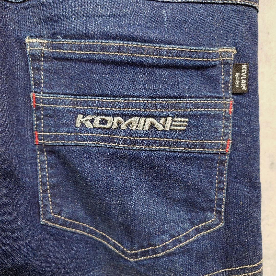 【KOMINE】 バイク用プロテクターインナー付きデニムパンツ EN1621-1