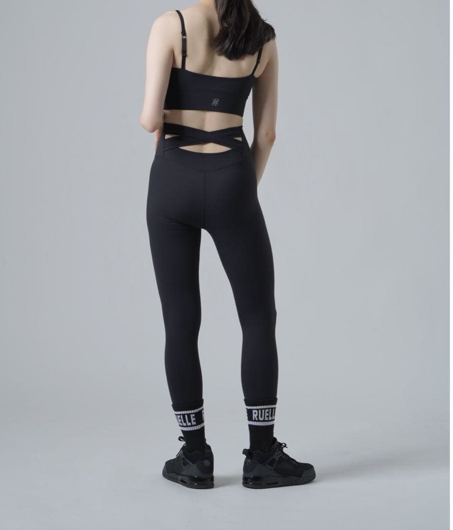xg5446 RUELLE ヨガレギンス　 ブラック　S 2点