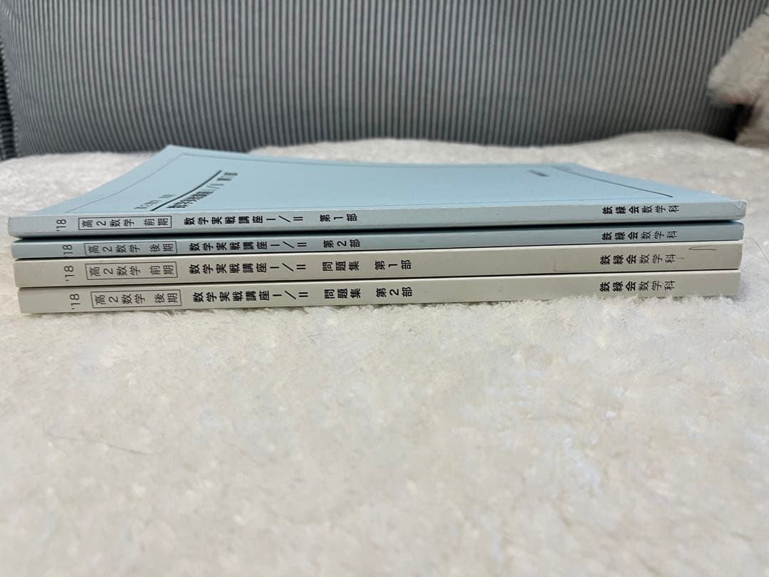 【おまとめ版】鉄緑会 高一、高二数学 テキスト 教科書 問題集　セット