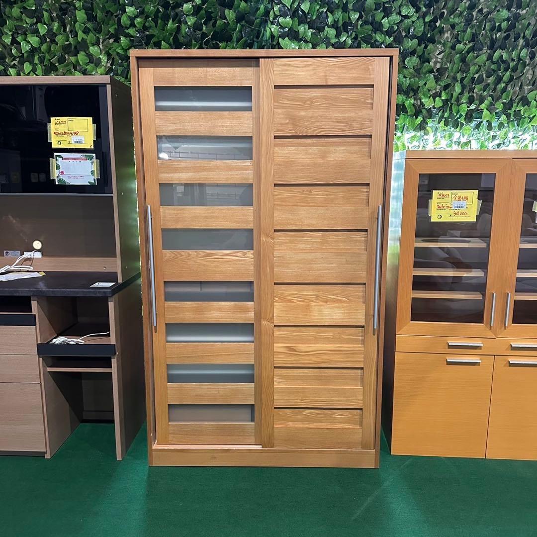 キッチンボード 食器棚 大容量収納 ファミリータイプ 木目調 F044