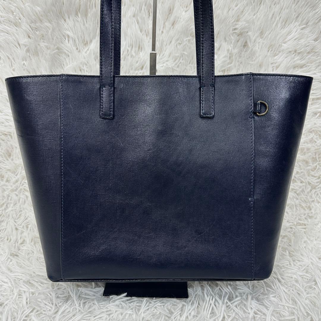 【マザーハウス】レザー トートバッグ 底鋲 A4可 肩掛け 通勤 通学