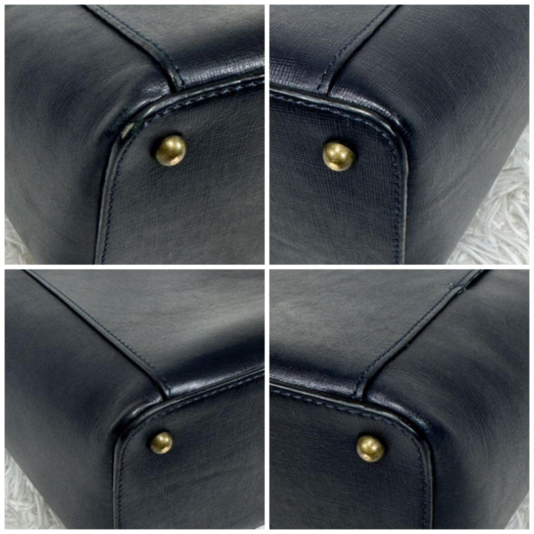 【マザーハウス】レザー トートバッグ 底鋲 A4可 肩掛け 通勤 通学