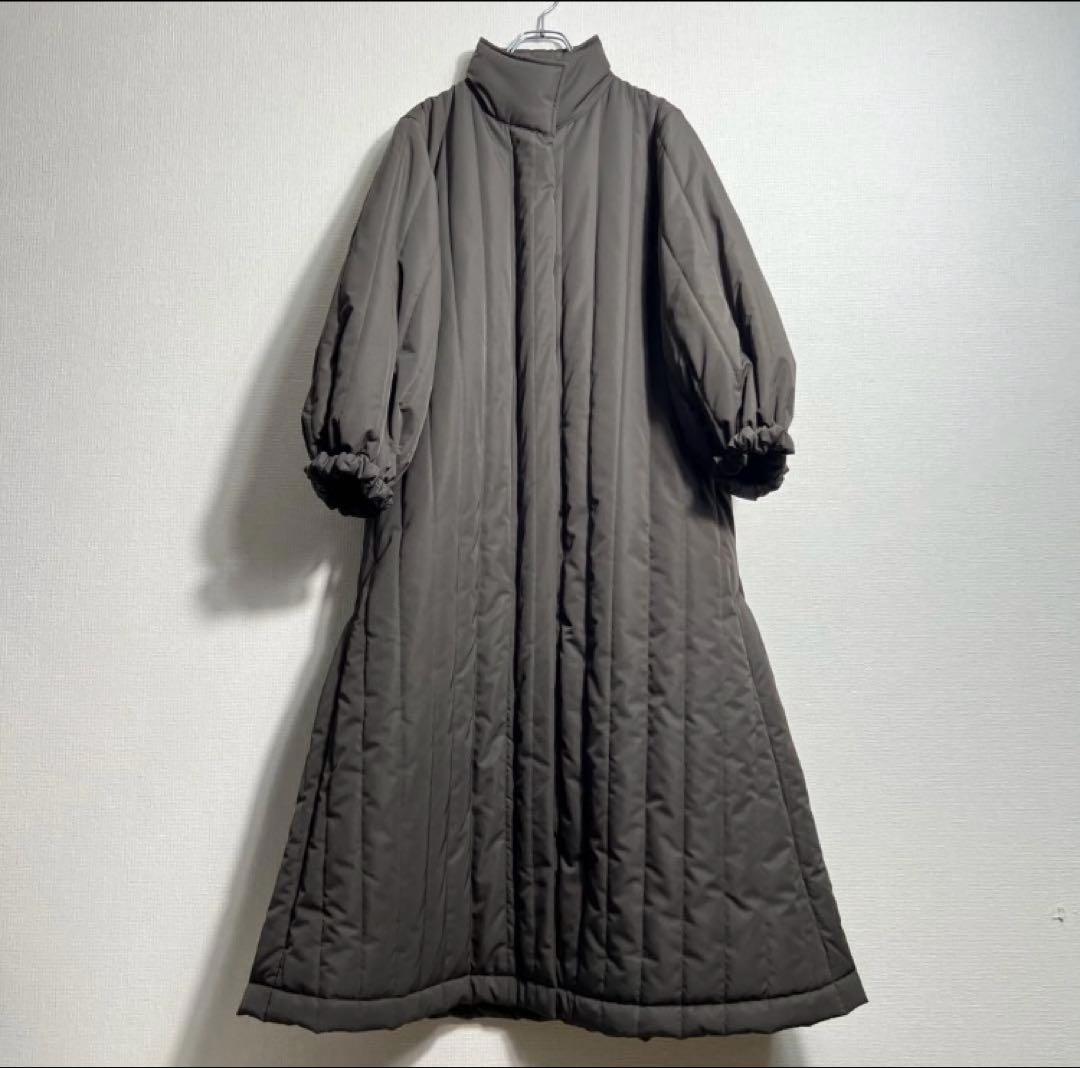 perna キルティング ロングコート
