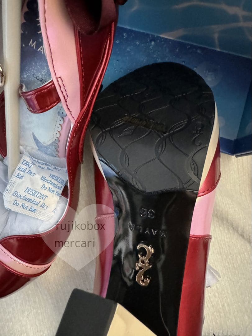 MAYLA Free! コラボ パンプス シューズ リボンON 36 松岡凛