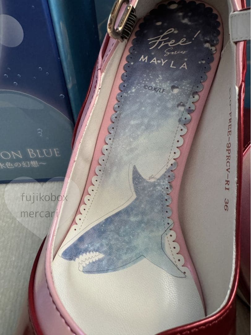 MAYLA Free! コラボ パンプス シューズ リボンON 36 松岡凛