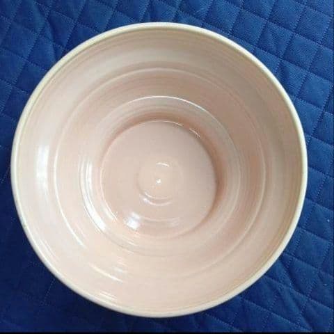 スージークーパー「ピンク・ロータス」大きなボウル(口径31cm)1930年代作品