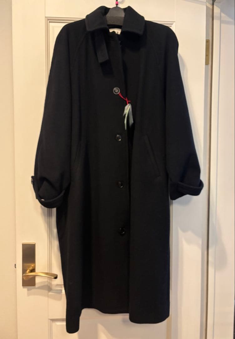 epa エパ dramatic coat 黒 ロングコート