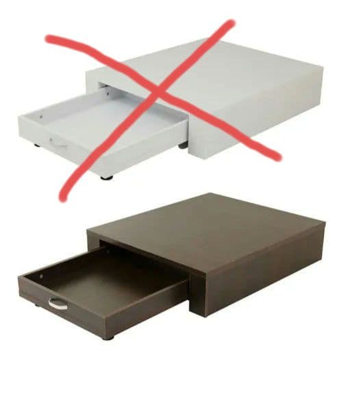 maaco 電動ネイルチェア用ステージ（ブラウン）H30cmタイプ