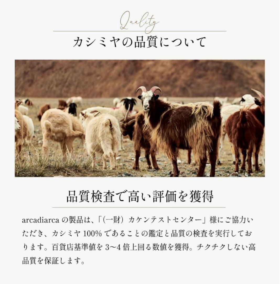 【新品】arcadiarcaストールカシミヤ100%