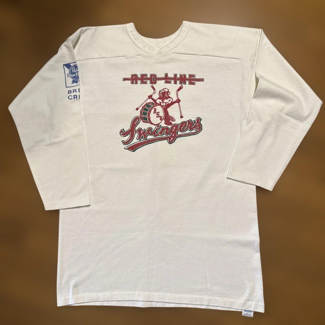 ヴィンテージ フットボールシャツ　ラッセル　USA製　70s 美品　ホワイト