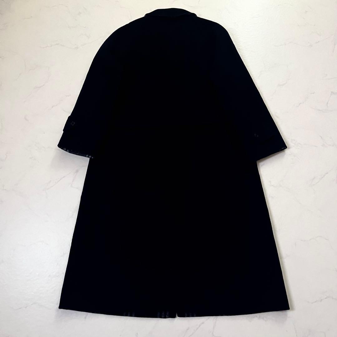 バーバリーズ　リバーシブル　ベルテッドコート　ネイビー　M相当