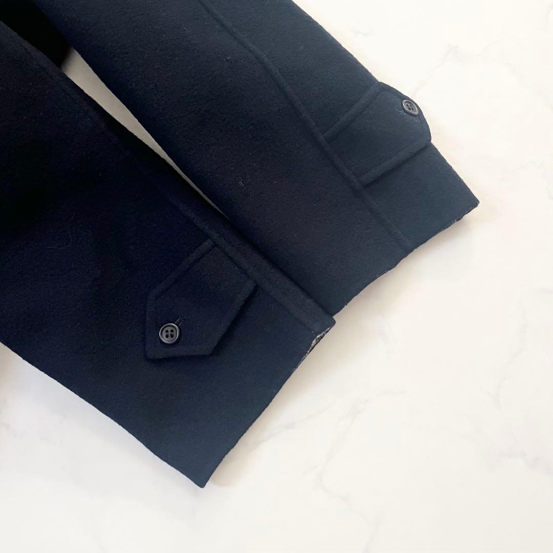 バーバリーズ　リバーシブル　ベルテッドコート　ネイビー　M相当