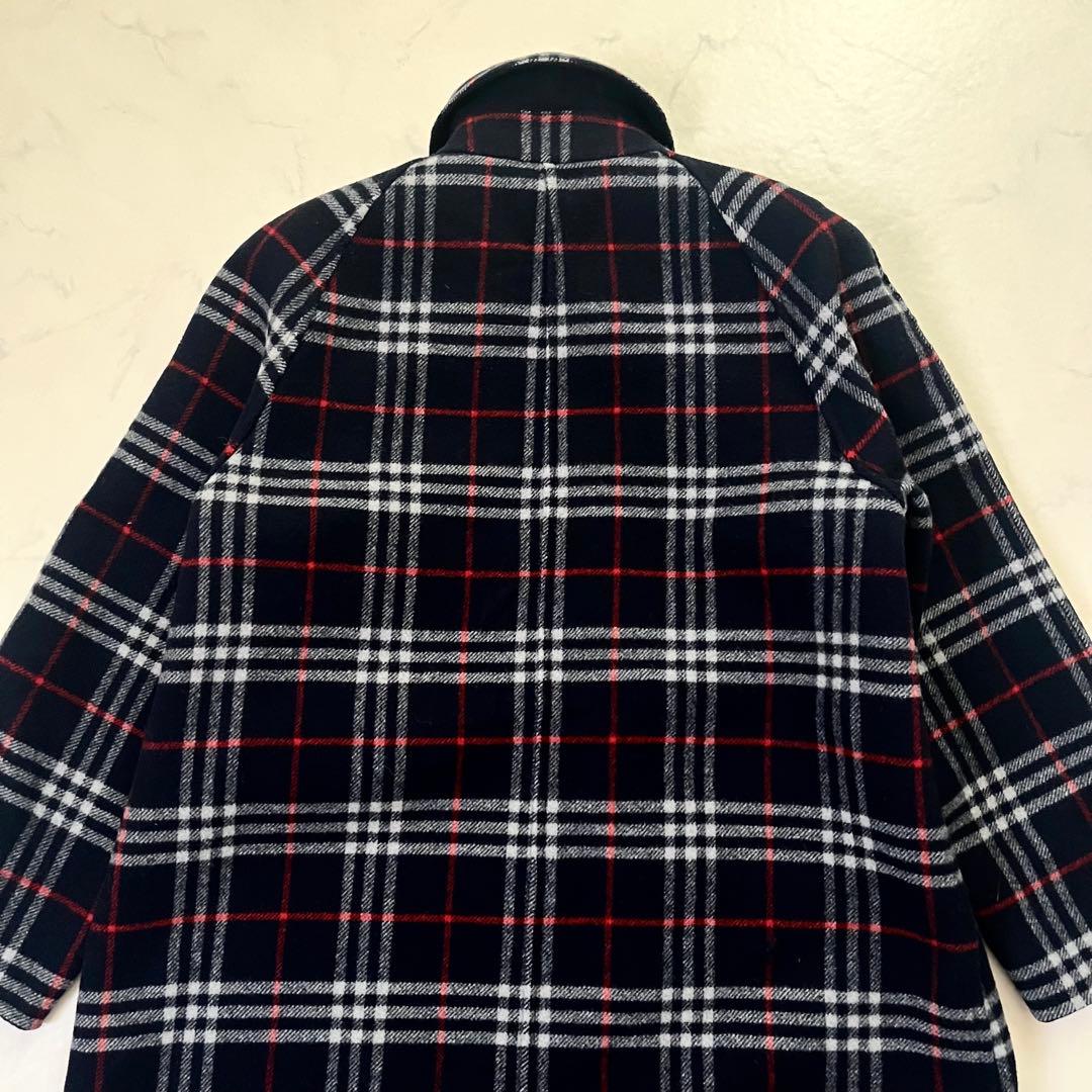 バーバリーズ　リバーシブル　ベルテッドコート　ネイビー　M相当