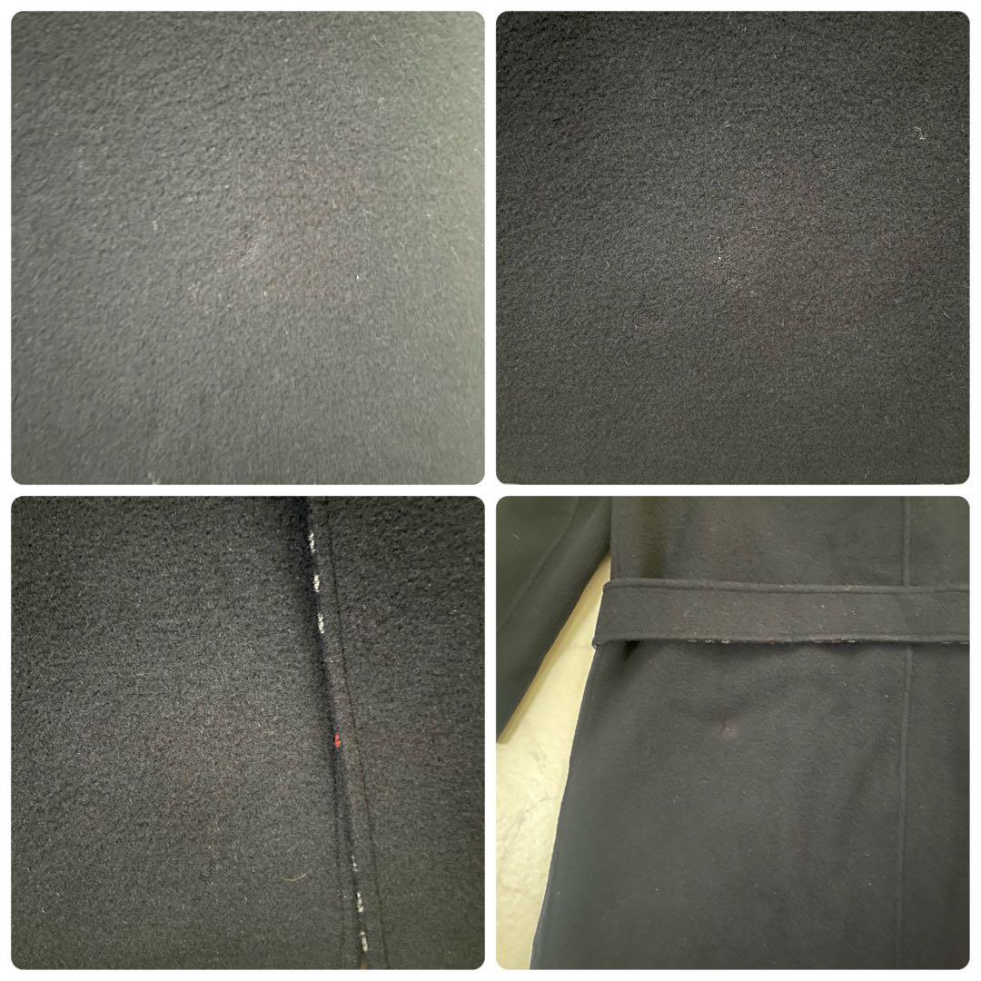 バーバリーズ　リバーシブル　ベルテッドコート　ネイビー　M相当