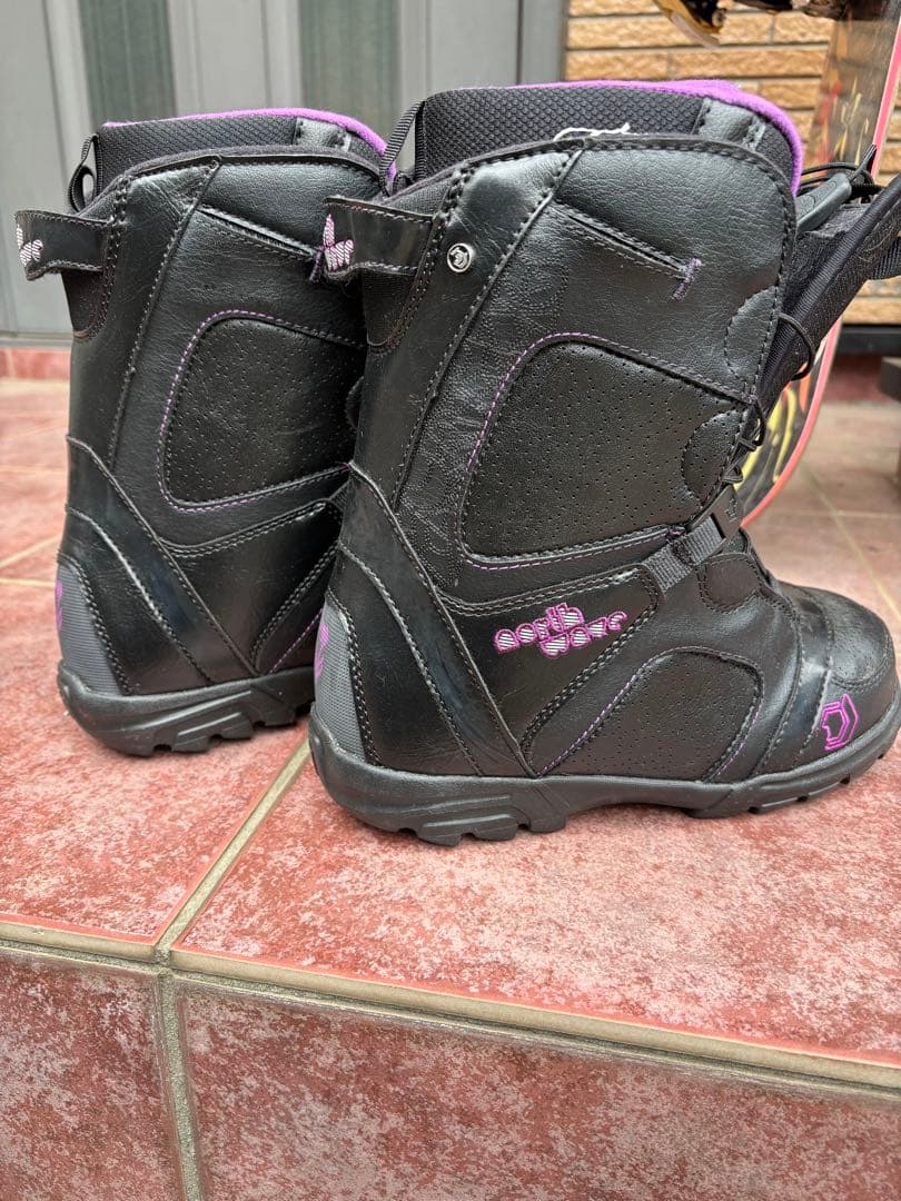 ボード・ビンディング・ブーツ・カバー4点セット　ピンク紫黒