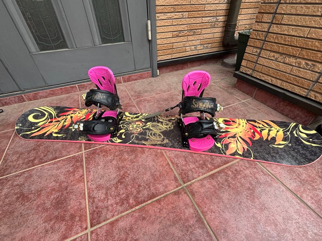 ボード・ビンディング・ブーツ・カバー4点セット　ピンク紫黒