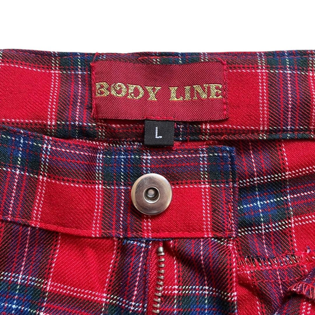00s BODY LINE ボンテージ チェック パンツ PUNK ユニセックス