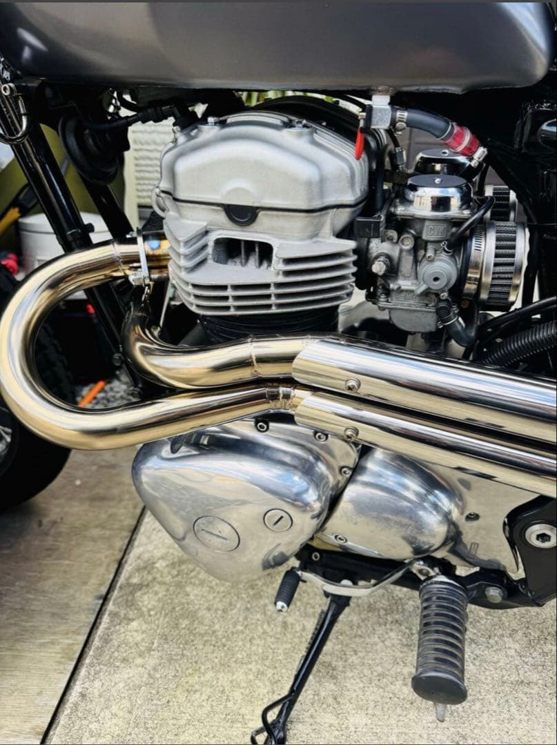 e*y様 W650.400 ワンオフアップマフラー