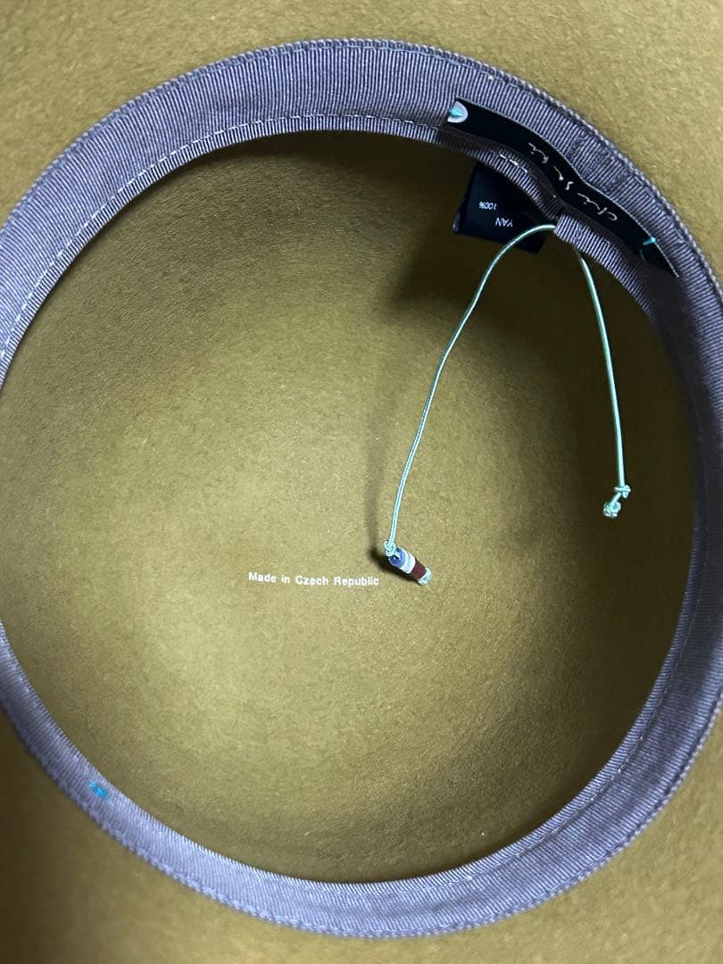 Chisaki チサキ　ファーフェルトハット　YAN マスタード 帽子 秋冬