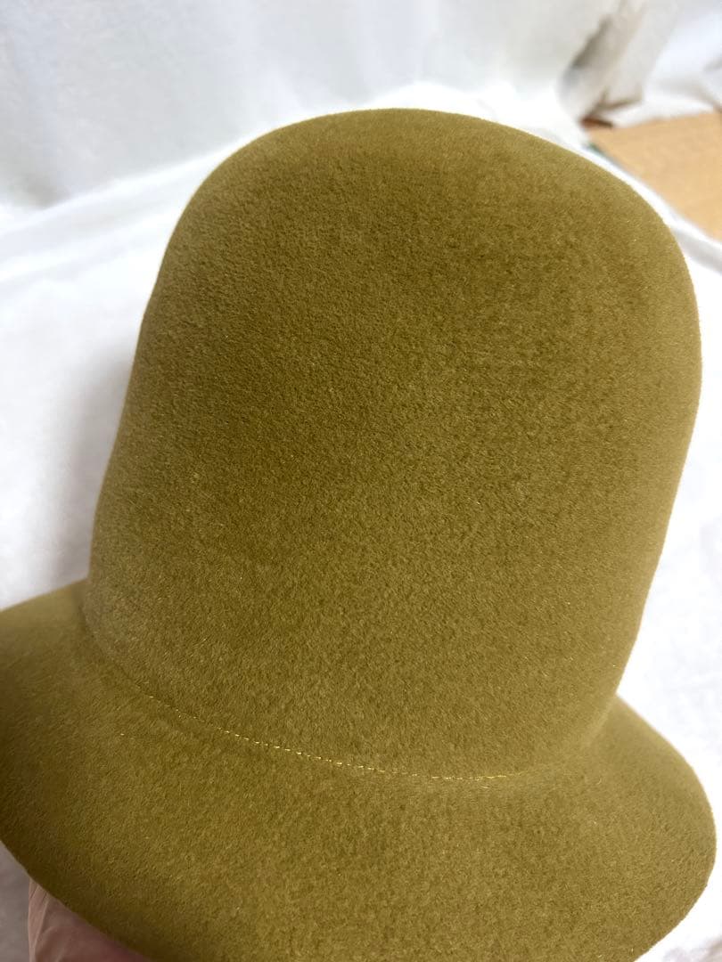 Chisaki チサキ　ファーフェルトハット　YAN マスタード 帽子 秋冬