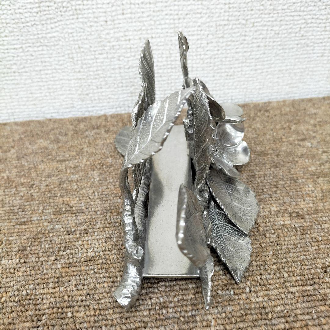 【レモングラス様】リーフ ナプキンホルダー 展示品(H-2507IN49)