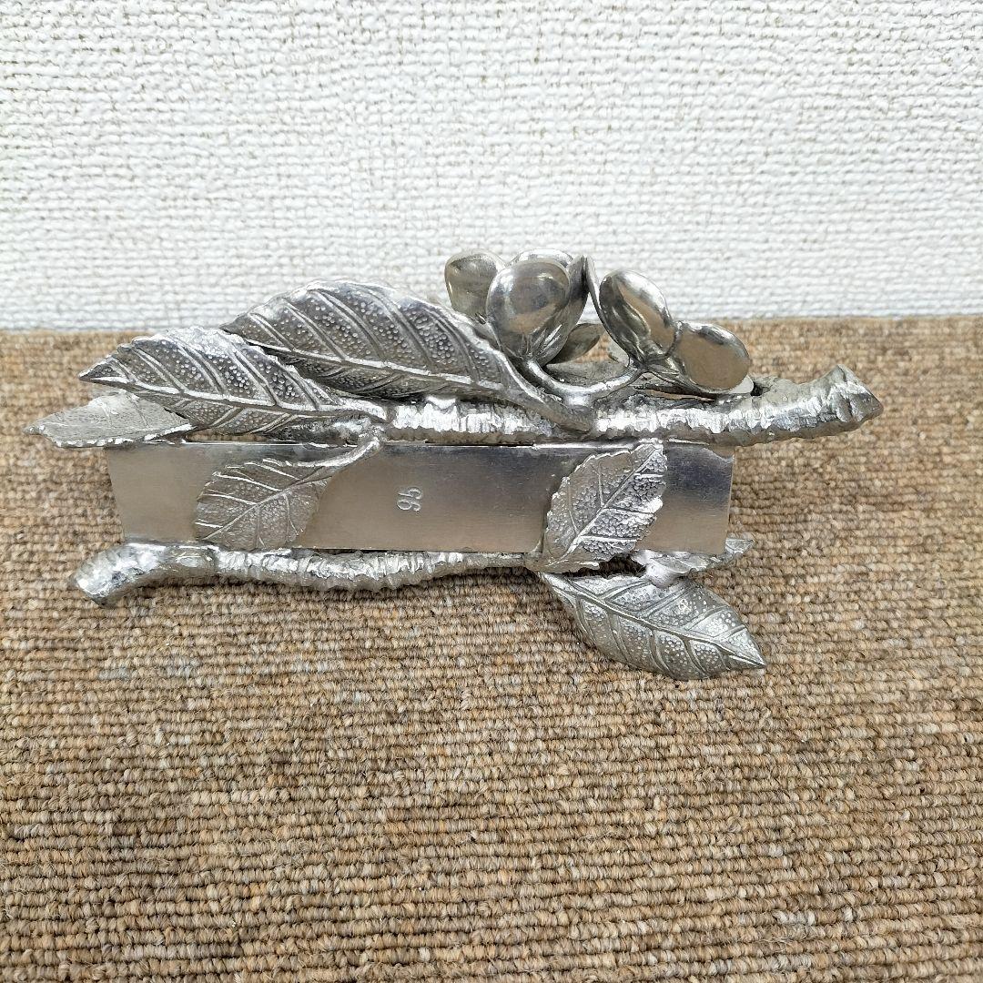 【レモングラス様】リーフ ナプキンホルダー 展示品(H-2507IN49)