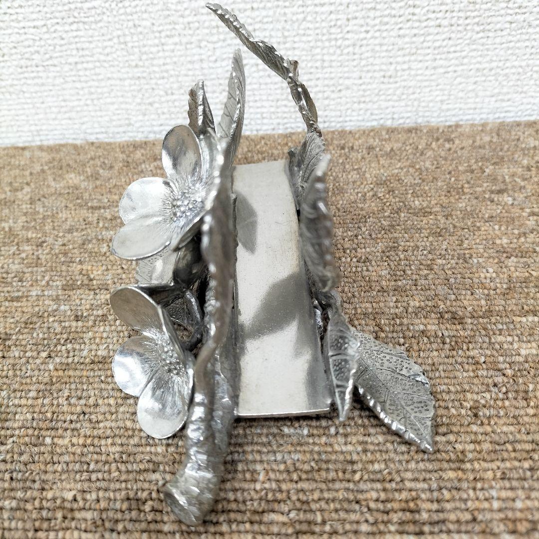 【レモングラス様】リーフ ナプキンホルダー 展示品(H-2507IN49)