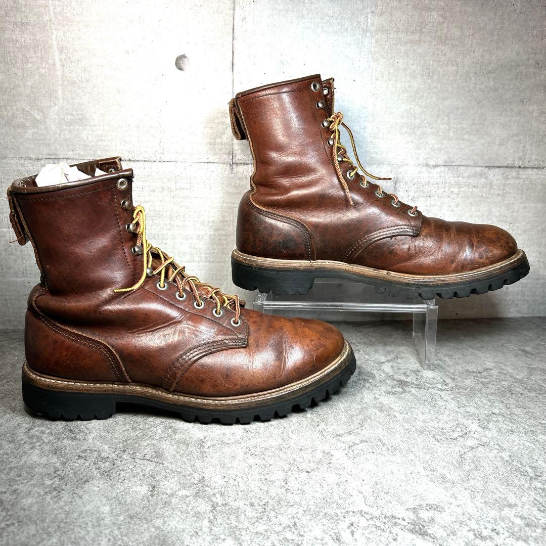 70s【REDWING】ロガーブーツ/木村拓哉/私物同型番(899)白四角犬タグ