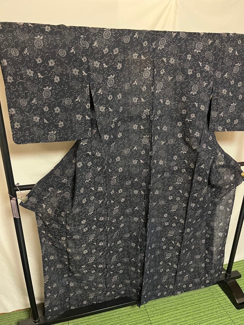 【逸品】●絹芭蕉●唐草文様●盛夏●