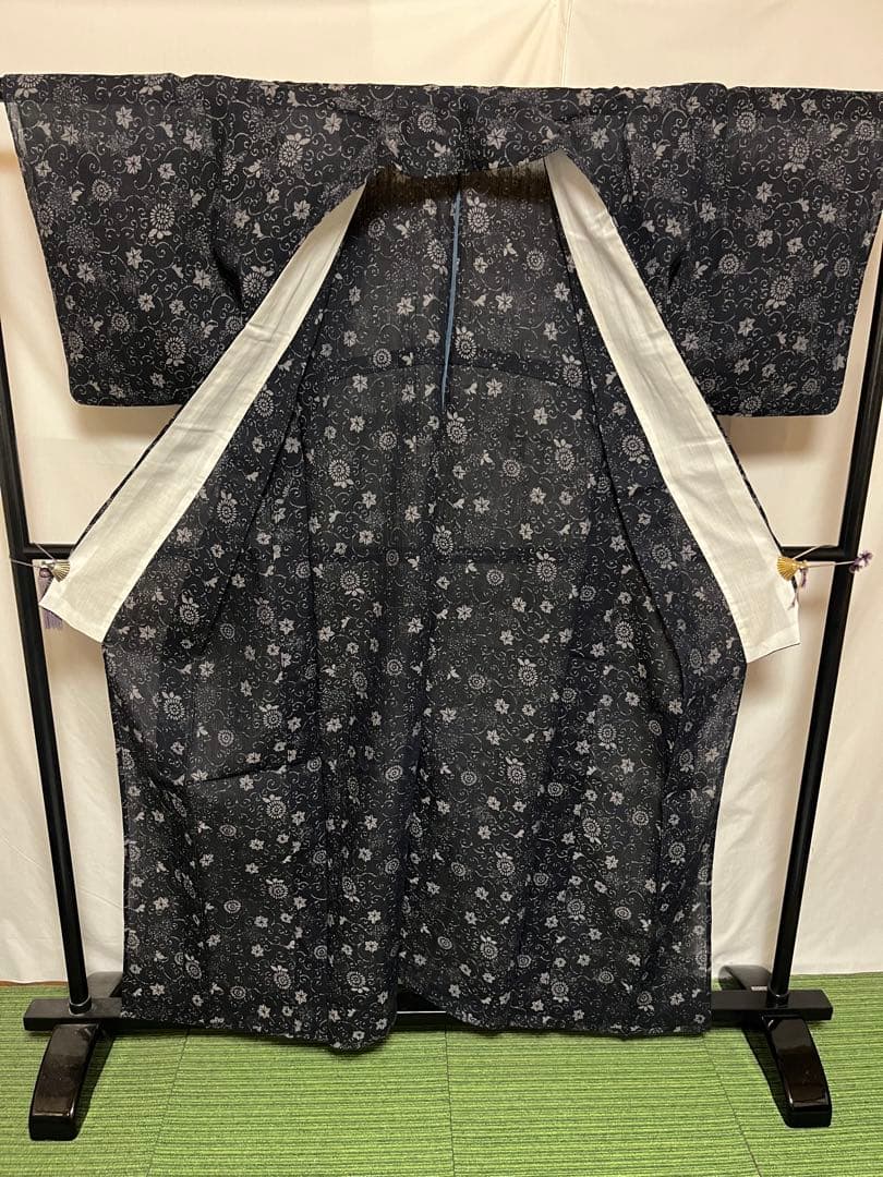 【逸品】●絹芭蕉●唐草文様●盛夏●