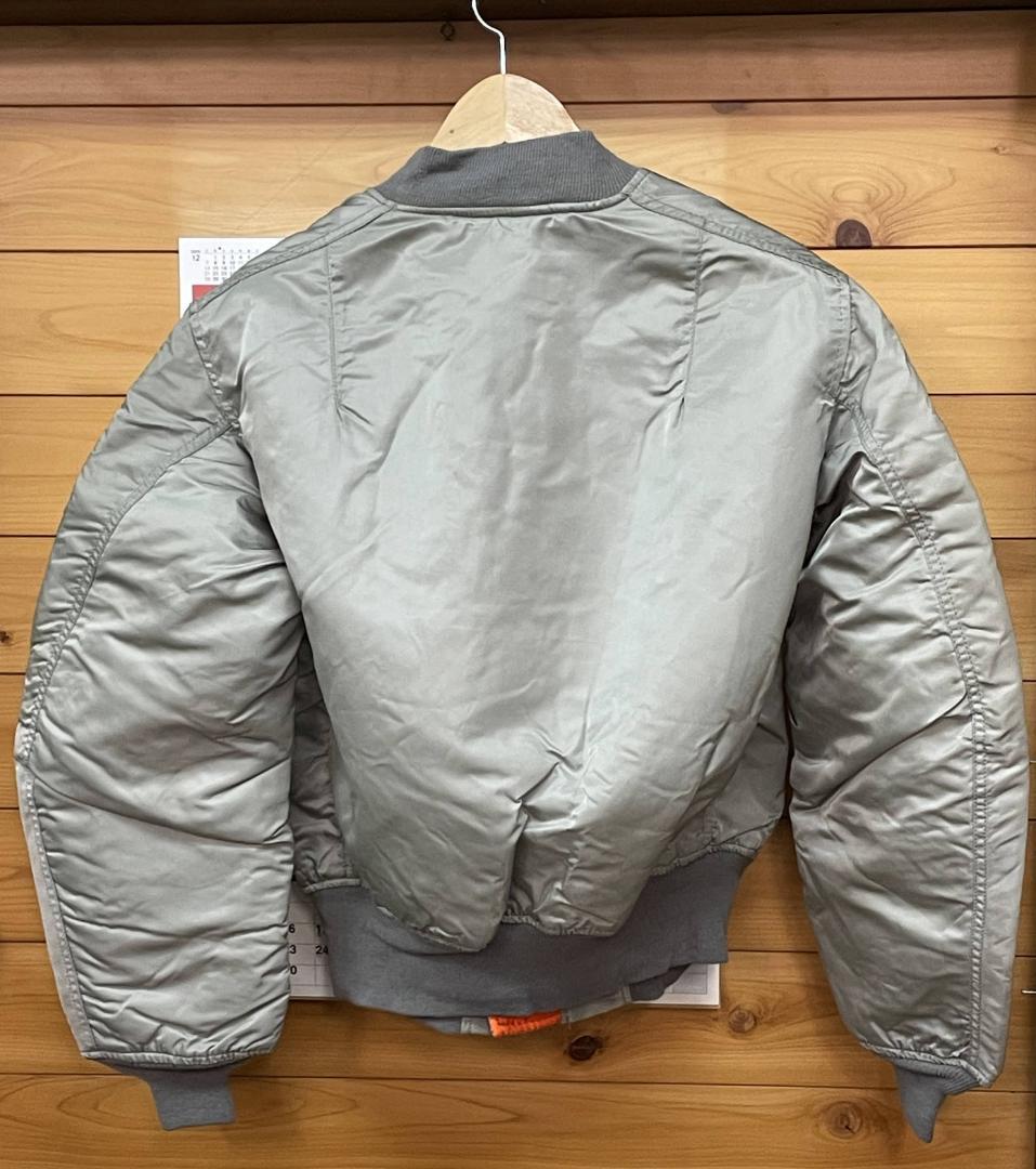 ALPHA INDUSTRIES MA-1 MADEinUSA 未使用品 SIL