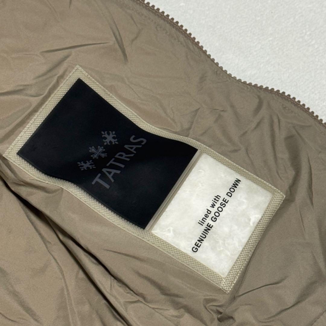 TATRAS タトラス　ダウンベスト 2way フード　取り外し可　ベージュ
